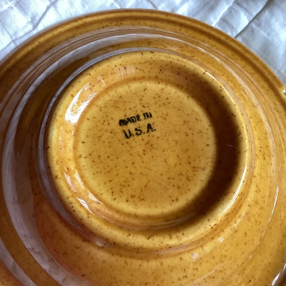 SET OF 6 HOMER LAUGHLIN DECO-STONE HEARTHSIDE RIMMED SOUP/CEREAL BOWLS - Picture 6 of 12